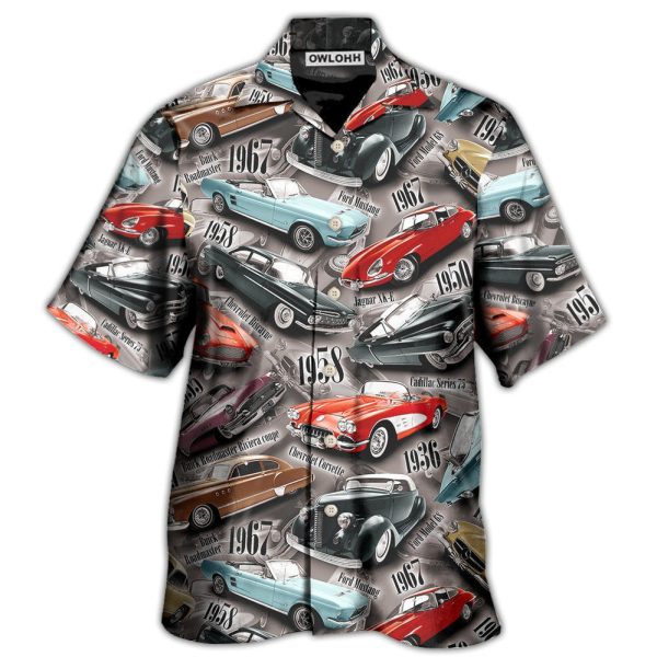 Car Old Vintage For Car Lovers - Hawaiian Shirt Jezsport.com