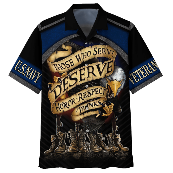 Navy Those Who Seri Deserve Honor Respec Thanks Hawaiian Shirt Jezsport.com