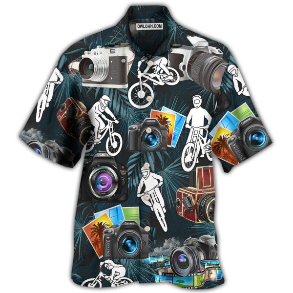 Camera I Like Cycling And Camera - Hawaiian Shirt Jezsport.com