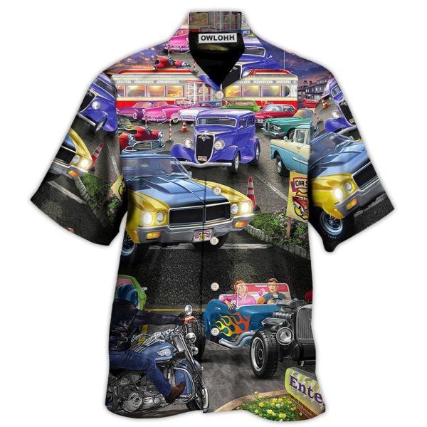 Hot Rod Lover Cool Art Style - Hawaiian Shirt Jezsport.com