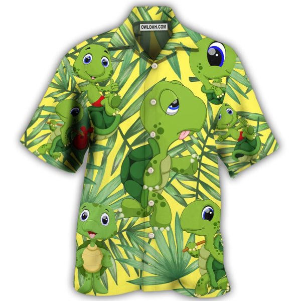 Turtle I Am A Slow Runner - Hawaiian Shirt Jezsport.com