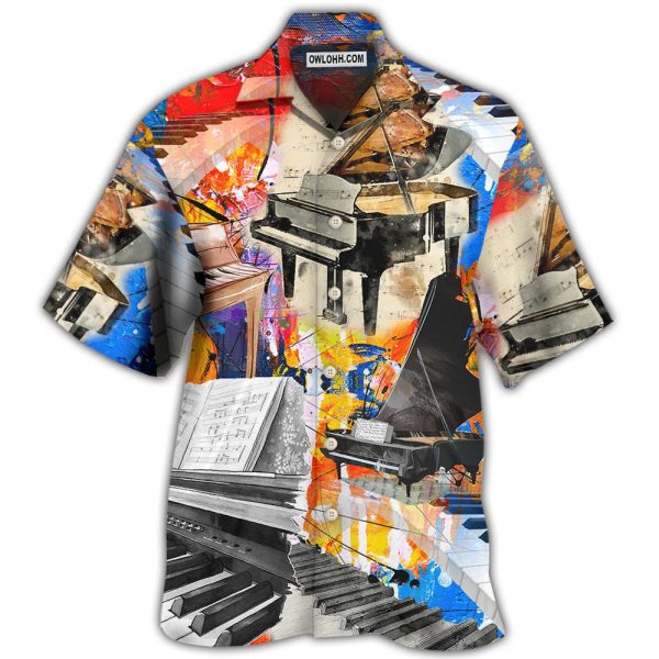 Piano Painting Art Music Lover - Hawaiian Shirt Jezsport.com