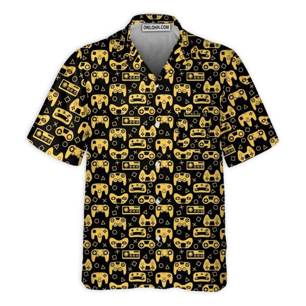 DnD Game Controller Black And Yellow Style - Hawaiian Shirt Jezsport.com