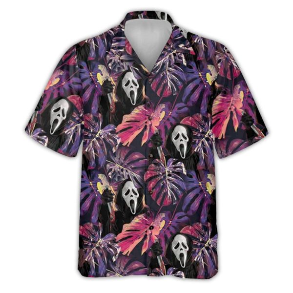 Halloween Ghostface Movies Tropical Style - Hawaiian Shirt Jezsport.com