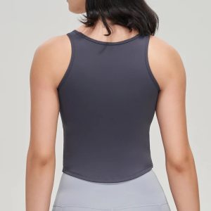 Lycra Yoga Vests Gym Top Women Sports Bra Fitness Tank Top Elastic Breathable Zumba Wear Women vesten yelekler 7 Colors