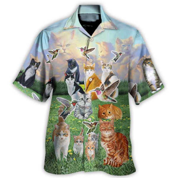 Cat Go To Heaven - Hawaiian Shirt Jezsport.com