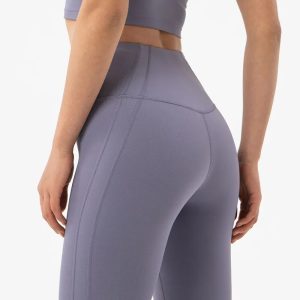 Leggings Women Yoga Pant Tights High Waist Elastic Breathable Gym Fitness Sport Pants No T Line
