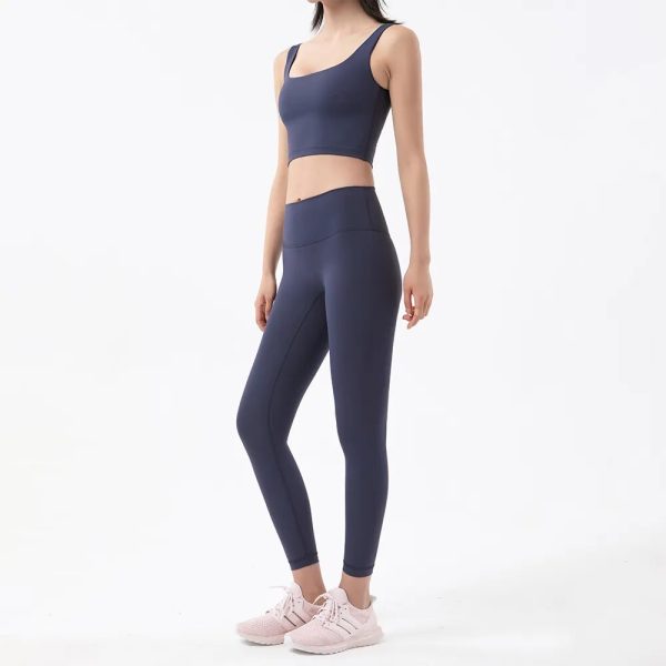 Gym Women's Tracksuit Yoga Set Fitness Bra Leggings Workout Sports Suit Elastic Breathable Womens Clothing 6 Colors