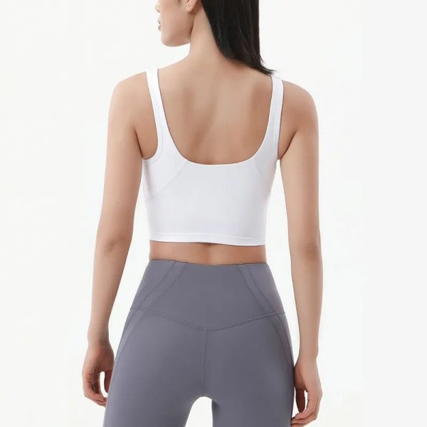 Nylon Sports Bra Women's Crop Top Breathable Yoga Bra Gym Fitness Sportswear Sexy Women's Sports Underwear 6 Colors