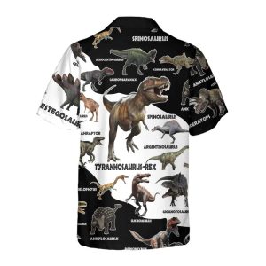3D Dinosaur Hawaiian Shirt, Funny Dinosaur Shirt