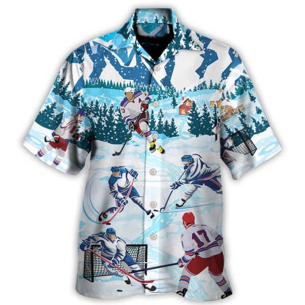 Ice Hockey Lover Cool Sport - Hawaiian Shirt Jezsport.com