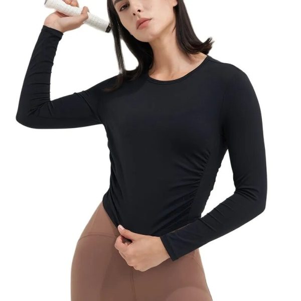 Women Tops Gym Yoga Shirts Sportswear Tight Elastic Breathable Comfortable Sports Top Yoga Wear Womens Clothing