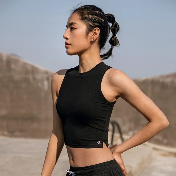 Tight Women'S Yoga Wear Sports Vest Women'S Running Workout Fitness Gym Clothes Sleeveless Body Crop Tops Sports Bra