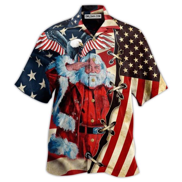 Christmas Patriot Panta Clause - Hawaiian Shirt Jezsport.com