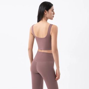 Gym Women's Tracksuit Yoga Set Fitness Bra Leggings Workout Sports Suit Elastic Breathable Womens Clothing 6 Colors
