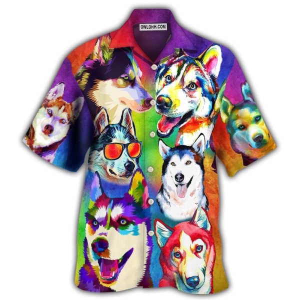 Husky Dog So Cool - Hawaiian Shirt Jezsport.com