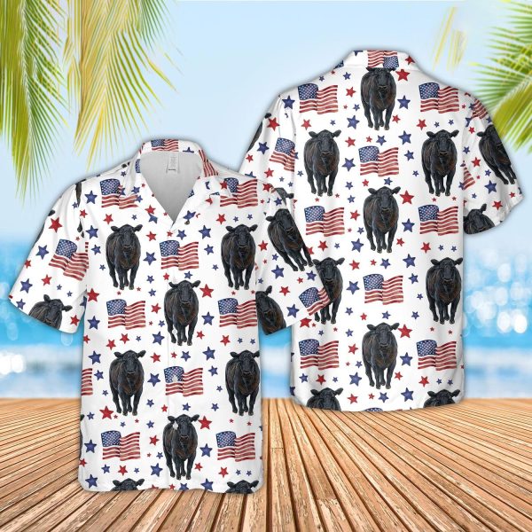 Unique Black Angus Hawaiian Shirts Jezsport.com