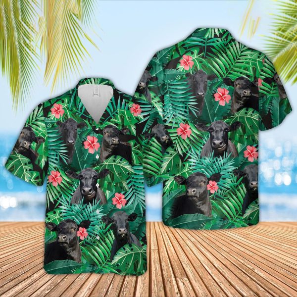 Unique Black Angus Hawaiian Shirts Jezsport.com