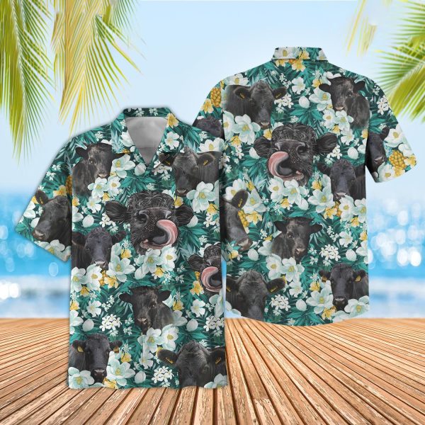 Unique Dexter Floral Blue Summer 3D Hawaiian Shirt Jezsport.com