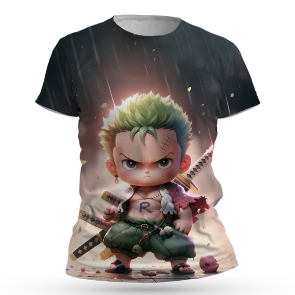 Anime-Inspired Roronoa Zoro All Over Print T-shirt Jezsport.com