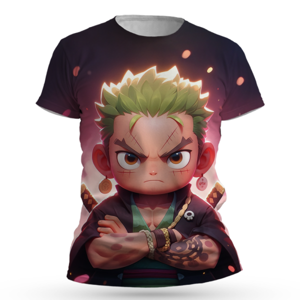 Anime-Inspired All Over Print T-shirts - Zoro and One Piece Designs Jezsport.com