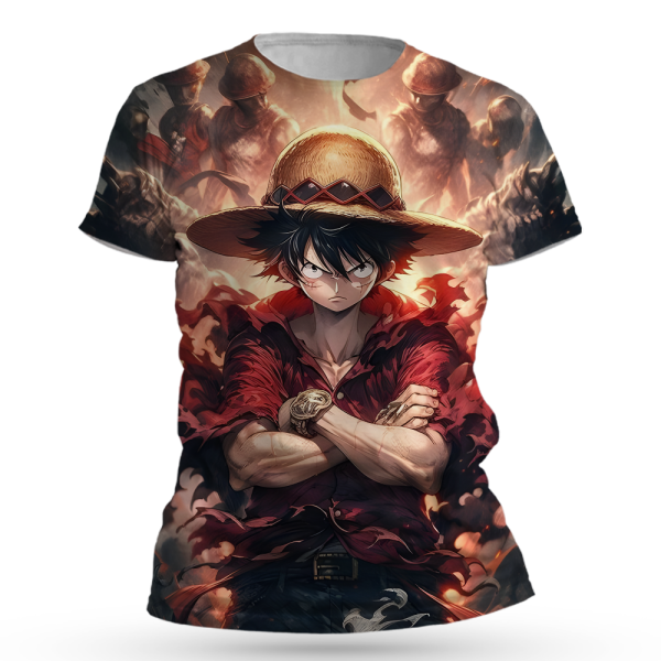 One Piece Monkey D. Luffy All Over Print T-Shirts Jezsport.com