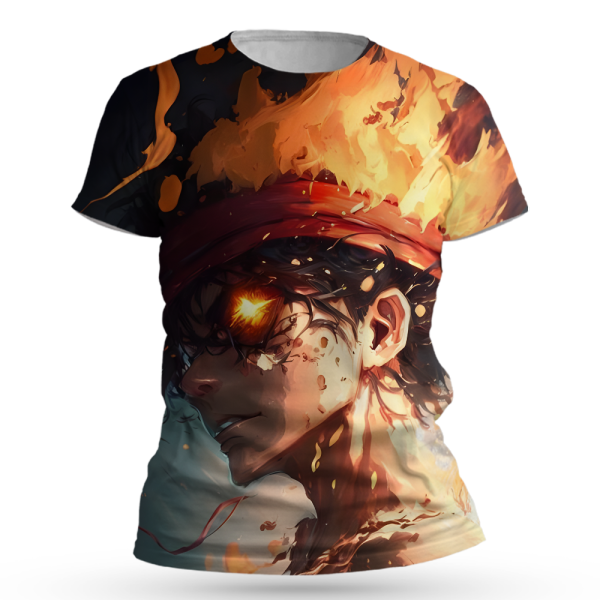 One Piece Monkey D. Luffy All Over Print T-Shirts Jezsport.com