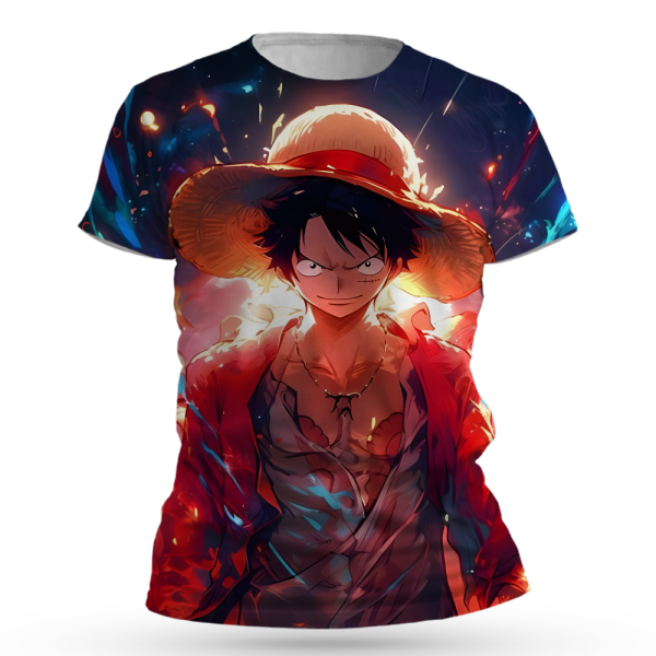 One Piece Monkey D. Luffy All Over Print T-Shirts Jezsport.com