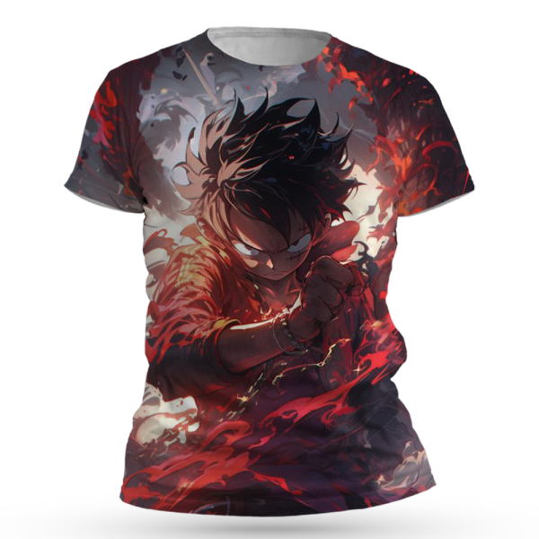 One Piece Monkey D. Luffy All Over Print T-Shirts Jezsport.com