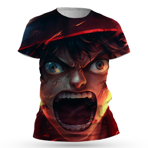 One Piece Monkey D. Luffy All Over Print T-Shirts Jezsport.com