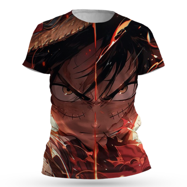 One Piece Monkey D. Luffy All Over Print T-Shirts Jezsport.com