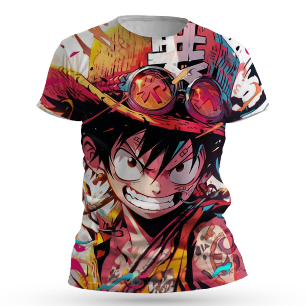 One Piece Monkey D. Luffy All Over Print T-Shirts Jezsport.com