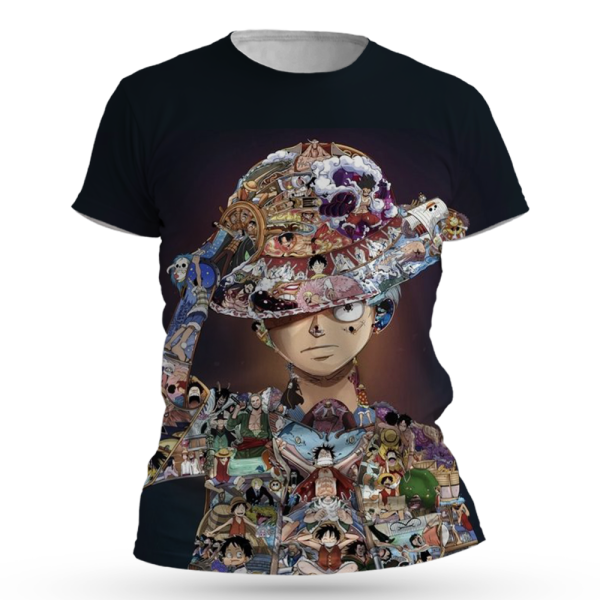 One Piece Monkey D. Luffy All Over Print T-Shirts Jezsport.com