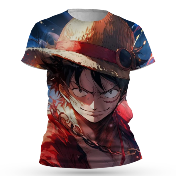 One Piece Monkey D. Luffy All Over Print T-Shirts Jezsport.com