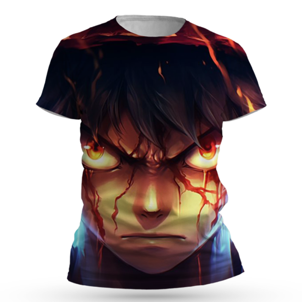 One Piece Monkey D. Luffy All Over Print T-Shirts Jezsport.com