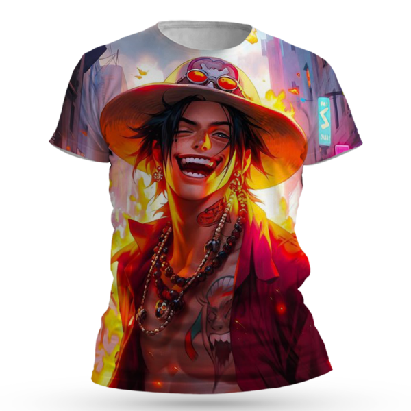 One Piece Monkey D. Luffy All Over Print T-Shirts Jezsport.com