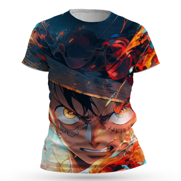 One Piece Monkey D. Luffy All Over Print T-Shirts Jezsport.com