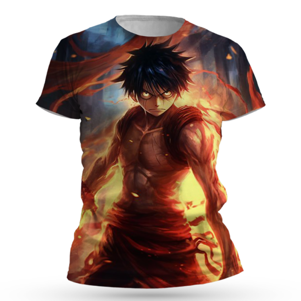 One Piece Monkey D. Luffy All Over Print T-Shirts Jezsport.com