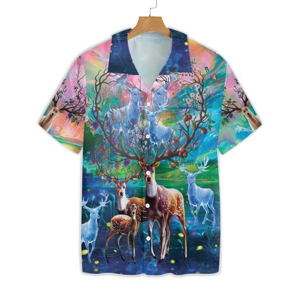 Amazing Deer Hawaiian Shirt Jezsport.com