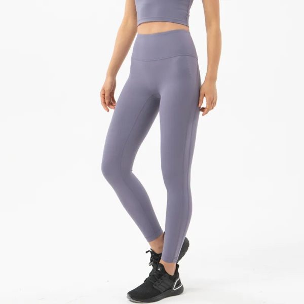Leggings Women Yoga Pant Tights High Waist Elastic Breathable Gym Fitness Sport Pants No T Line