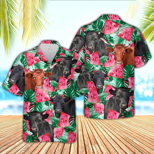 Unique Dexter Watermelon 3D Hawaiian Shirt Jezsport.com