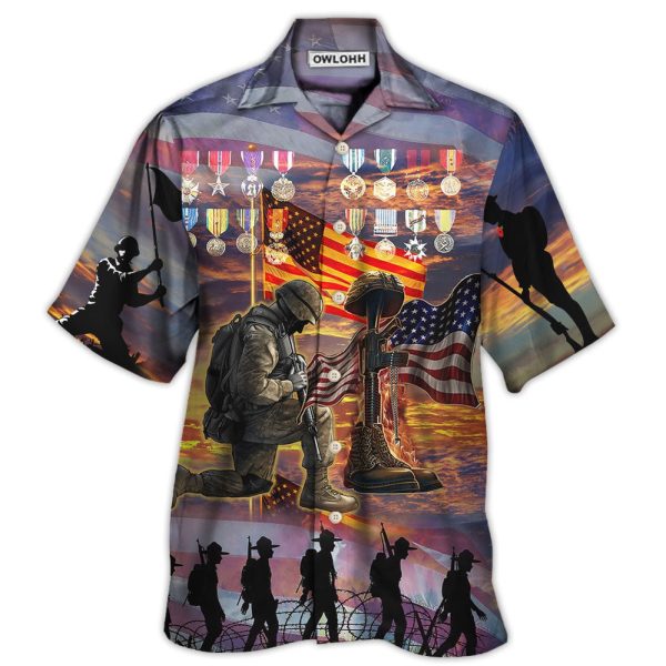 Veteran The High Price Of Freedom Is A Cost Paid By A Brave Few With Lot Of Metals - Hawaiian Shirt Jezsport.com