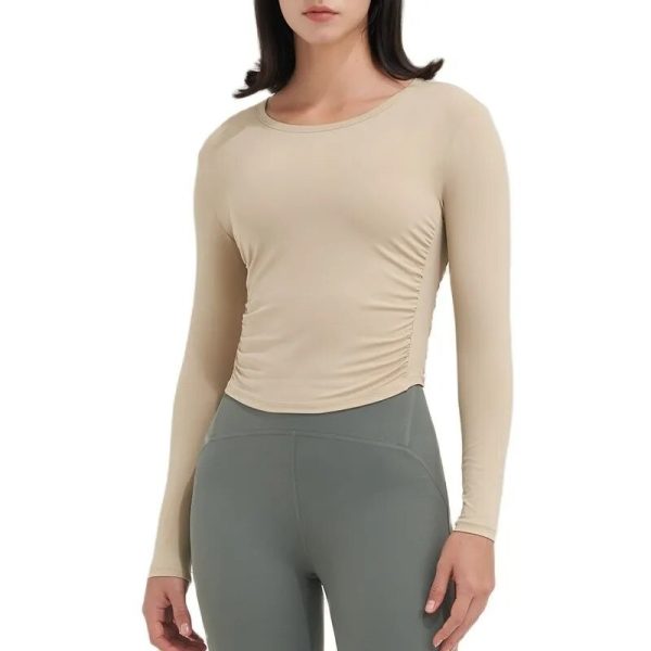 Women Tops Gym Yoga Shirts Sportswear Tight Elastic Breathable Comfortable Sports Top Yoga Wear Womens Clothing