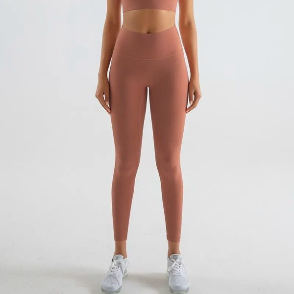 Yoga Leggings Women Pants Gym Fitness Tights Elastic High Waist Healthy Breathable Sport Pant 6 Colors