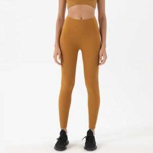 Rib Fabrics Leggings Women's Pants Gym Yoga Fitness Sport Pants Workout Tights High Waist Elastic Breathable 7 Colors 5.0 2 Reviews