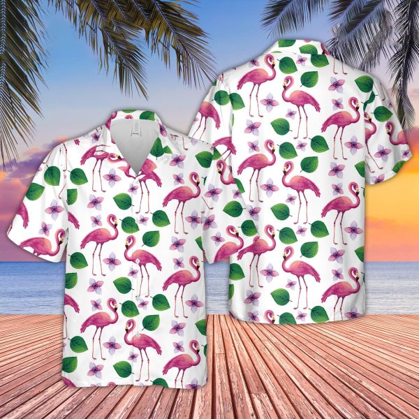 Unique Flamingo Pattern D11 Hawaiian Shirt Jezsport.com