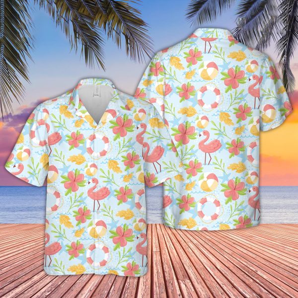 Unique Flamingo Pattern D12 Hawaiian Shirt Jezsport.com