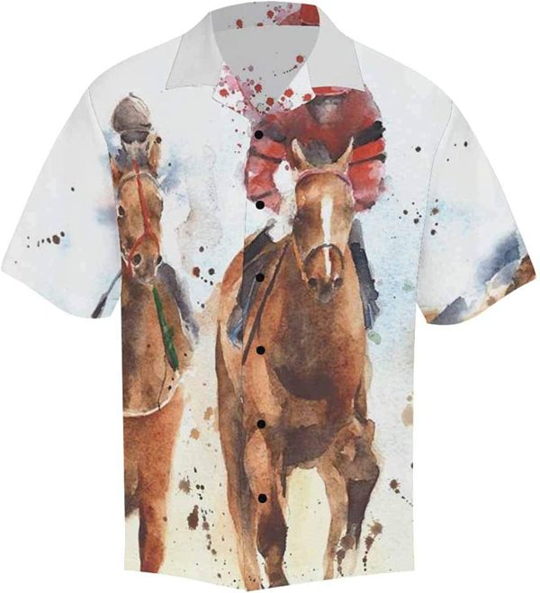 Kentucky Derby Horse Racing 3D Hawaiian Shirt Jezsport.com