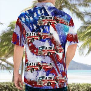 4Th Of July - District Heights Career Fire Station 26 - Hawaiian Shirt