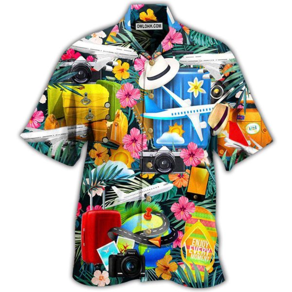 Airplane Take Your Flights Go Anywhere With Lovely Flower - Hawaiian Shirt Jezsport.com